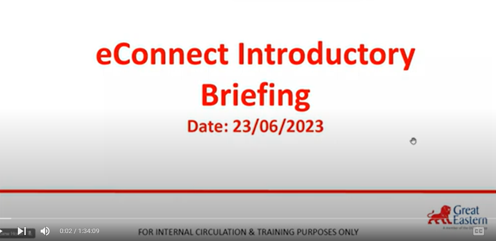 E-Connect Introducts Briefing